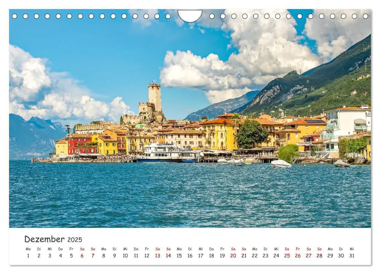 Bild: 9783435012220 | Malcesine am Gardasee (Wandkalender 2025 DIN A4 quer), CALVENDO...