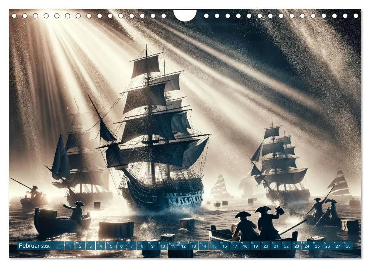 Bild: 9783457342220 | Maritime Meisterwerke: Ein KI-Kalender für Seefahrerherzen...