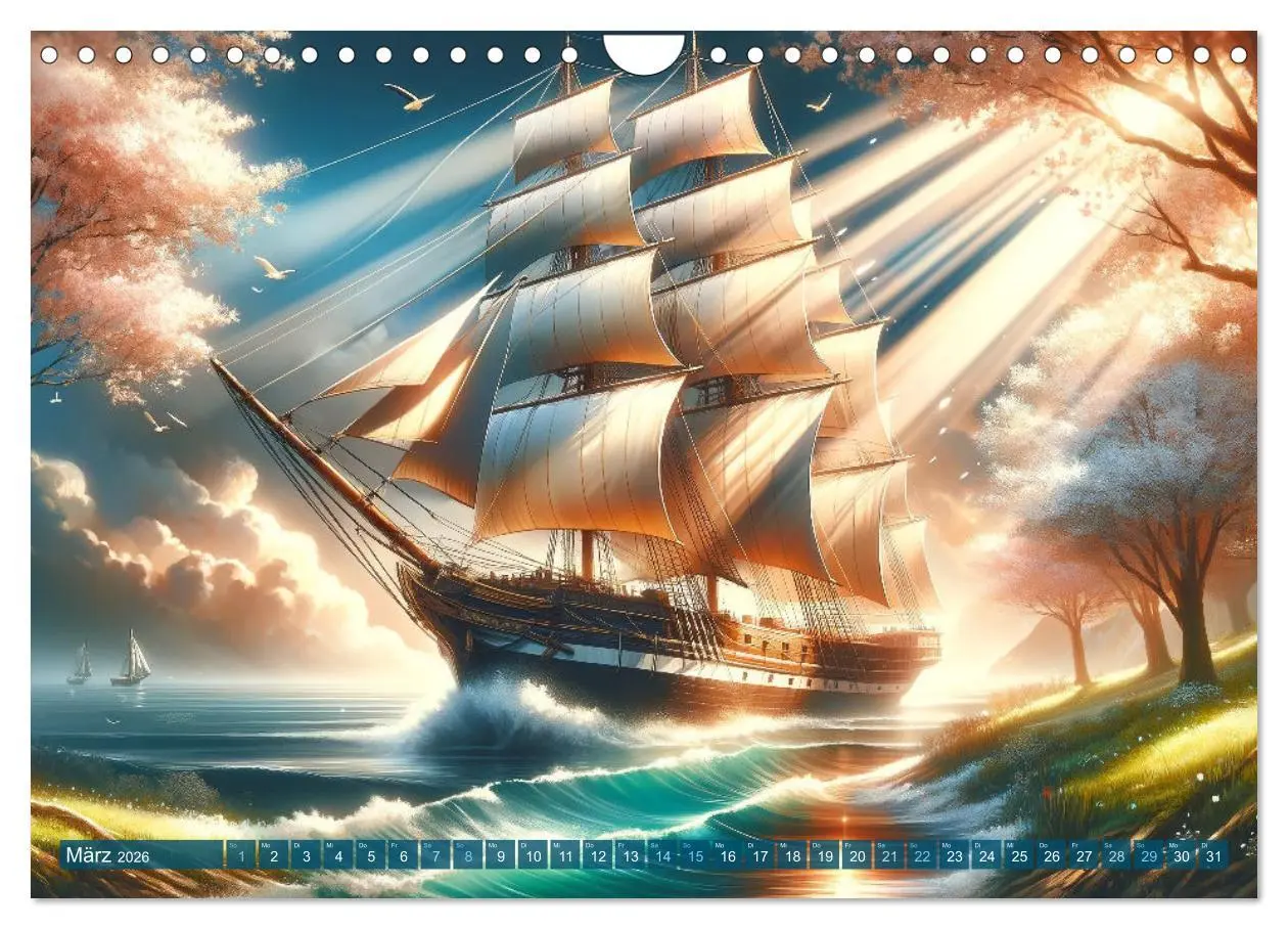Bild: 9783457342220 | Maritime Meisterwerke: Ein KI-Kalender für Seefahrerherzen...