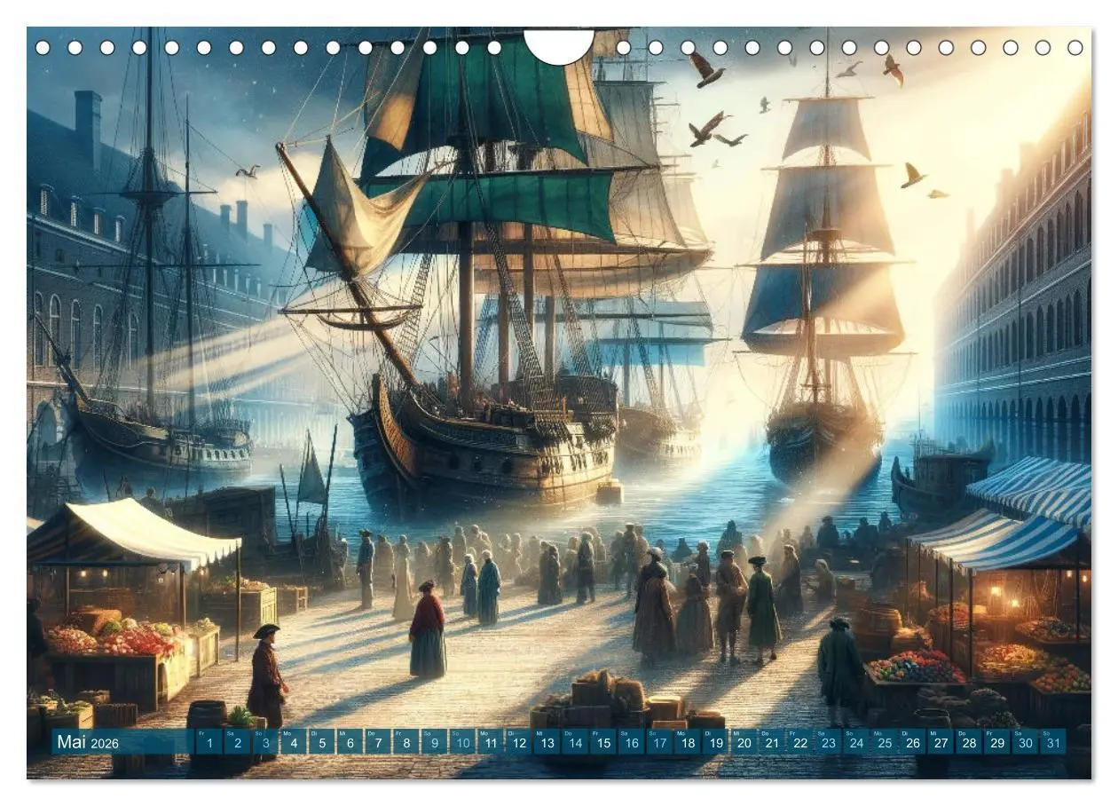 Bild: 9783457342220 | Maritime Meisterwerke: Ein KI-Kalender für Seefahrerherzen...