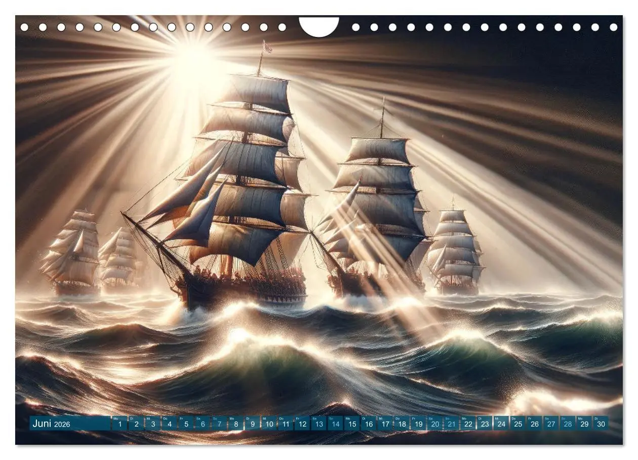 Bild: 9783457342220 | Maritime Meisterwerke: Ein KI-Kalender für Seefahrerherzen...