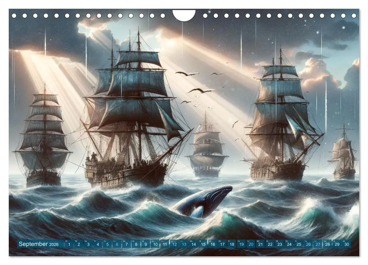 Bild: 9783457342220 | Maritime Meisterwerke: Ein KI-Kalender für Seefahrerherzen...