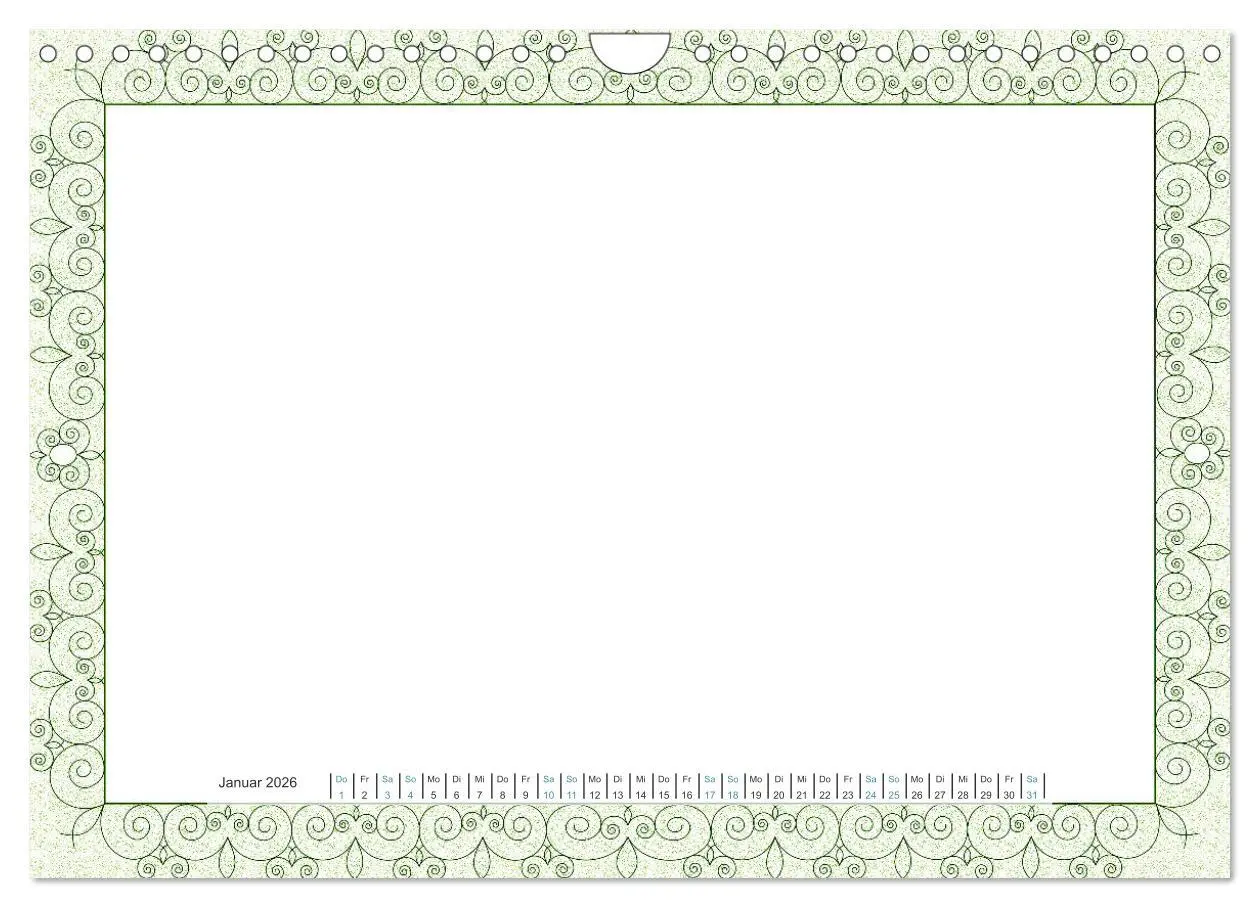 Bild: 9783516052220 | Bastelkalender Nostalgie-Rahmen 2026 (Wandkalender 2026 DIN A4...