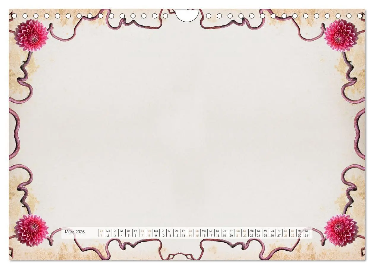 Bild: 9783516052220 | Bastelkalender Nostalgie-Rahmen 2026 (Wandkalender 2026 DIN A4...
