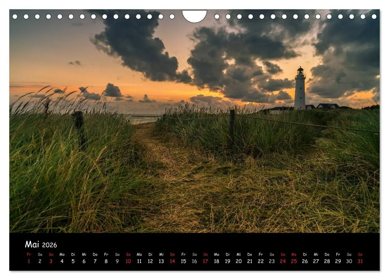 Bild: 9783516122220 | Unterwegs in Dänemark (Wandkalender 2026 DIN A4 quer), CALVENDO...