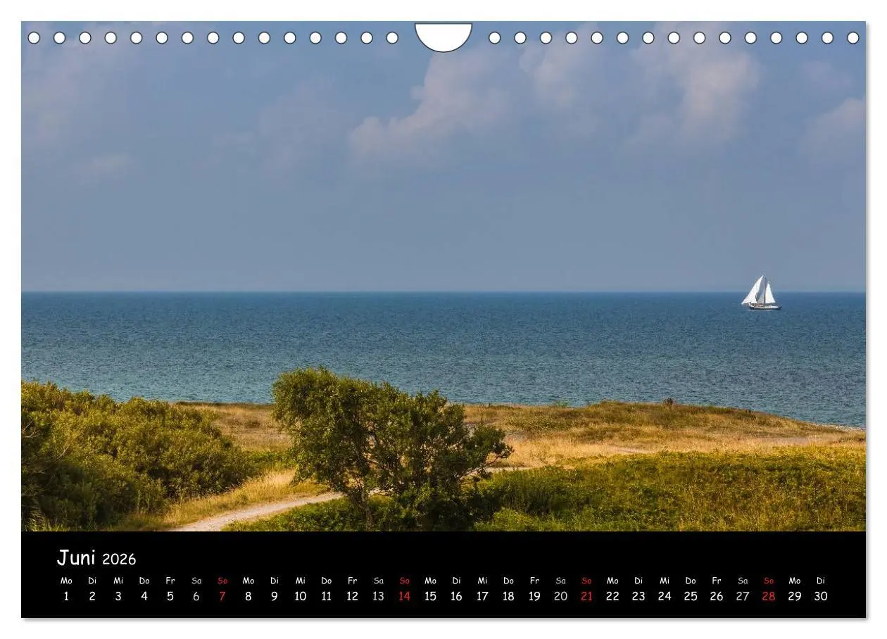 Bild: 9783516122220 | Unterwegs in Dänemark (Wandkalender 2026 DIN A4 quer), CALVENDO...