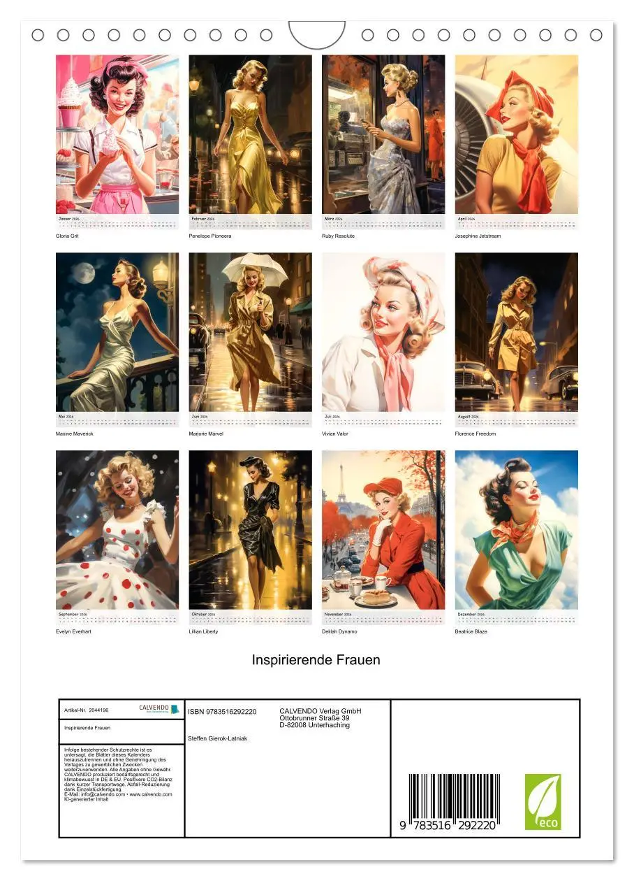 Bild: 9783516292220 | Inspirierende Frauen (Wandkalender 2026 DIN A4 hoch), CALVENDO...