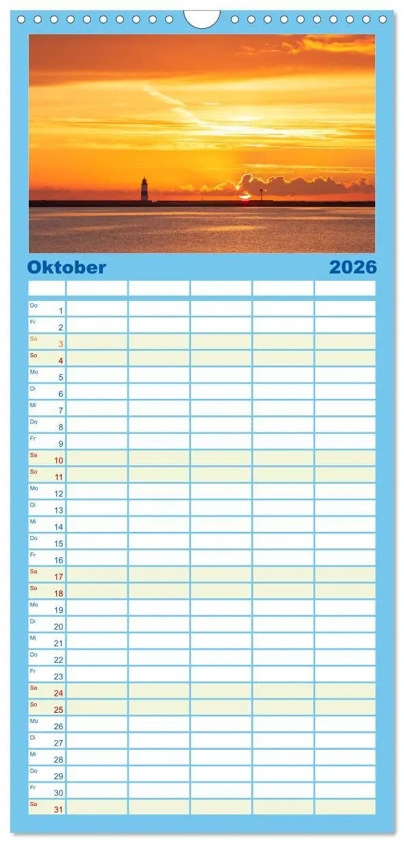 Bild: 9783516502220 | Familienplaner 2026 - Sonne und Meer - Meer geht immer mit 5...