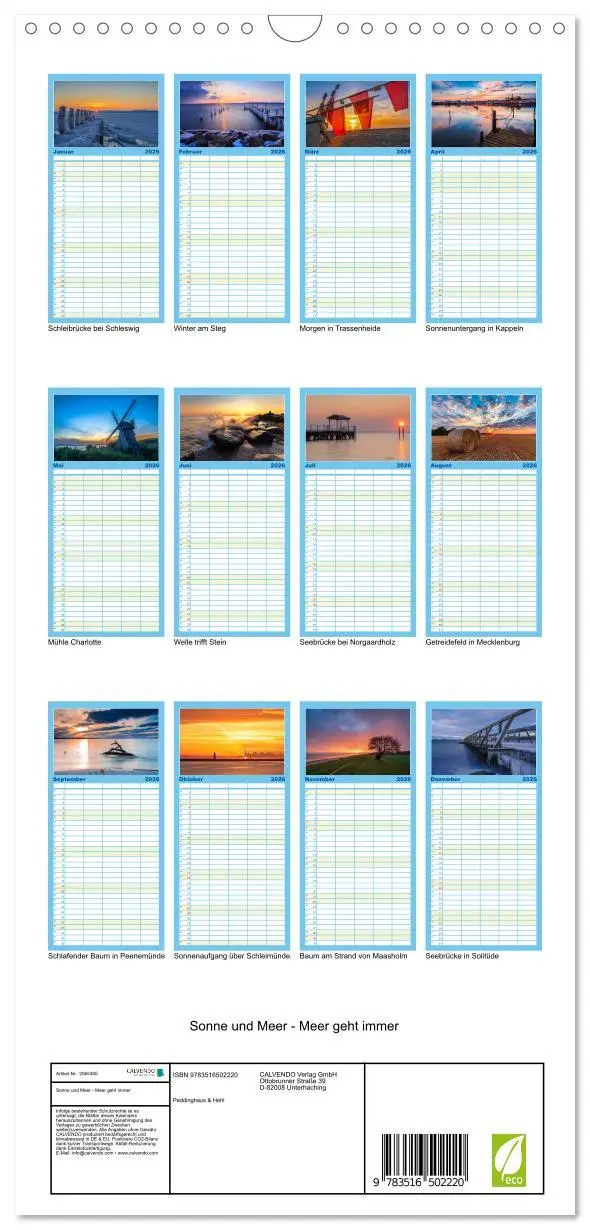 Bild: 9783516502220 | Familienplaner 2026 - Sonne und Meer - Meer geht immer mit 5...