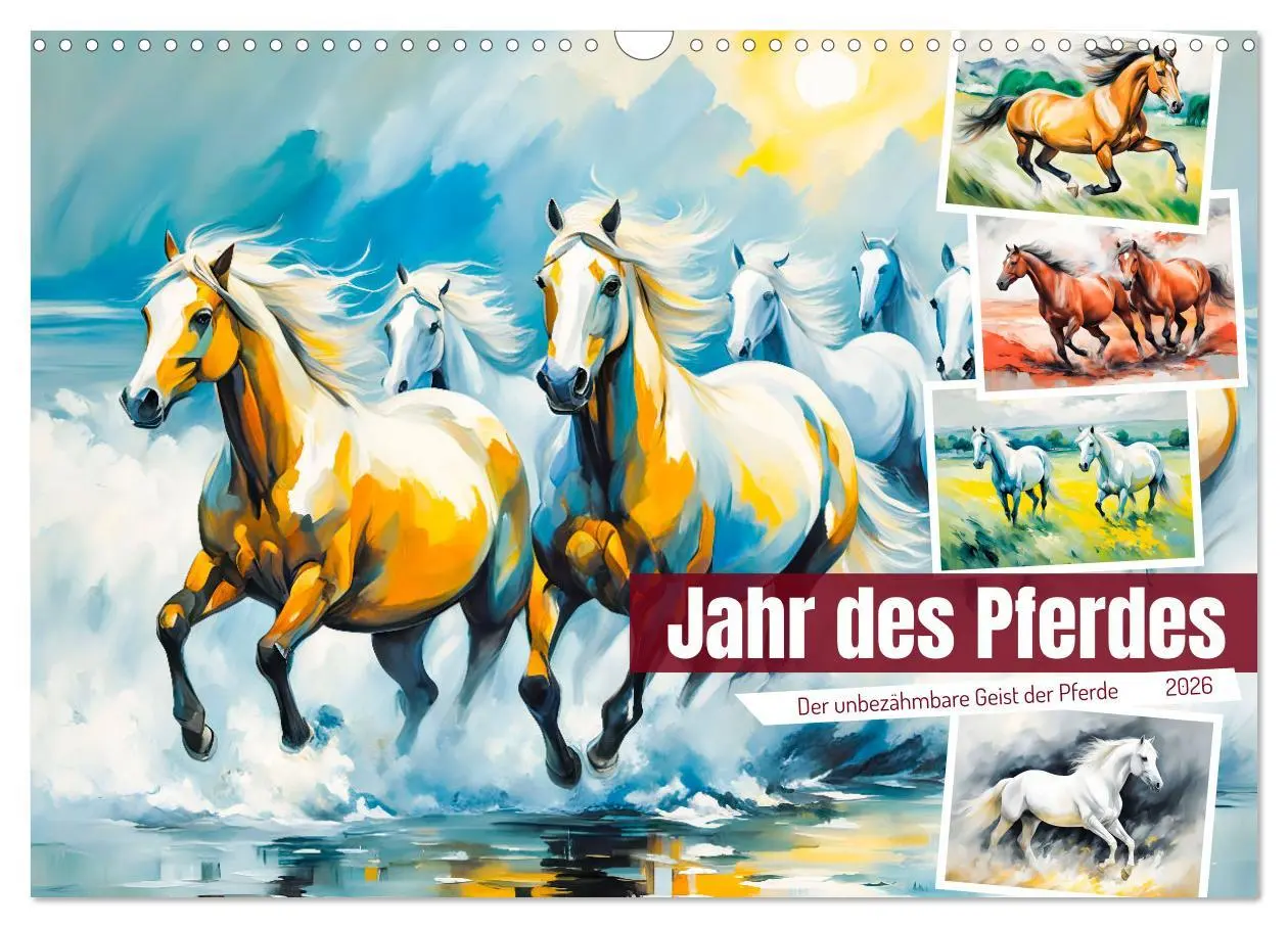 Cover: 9783457262320 | Jahr des Pferdes - Der unbezähmbare Geist der Pferde (Wandkalender...
