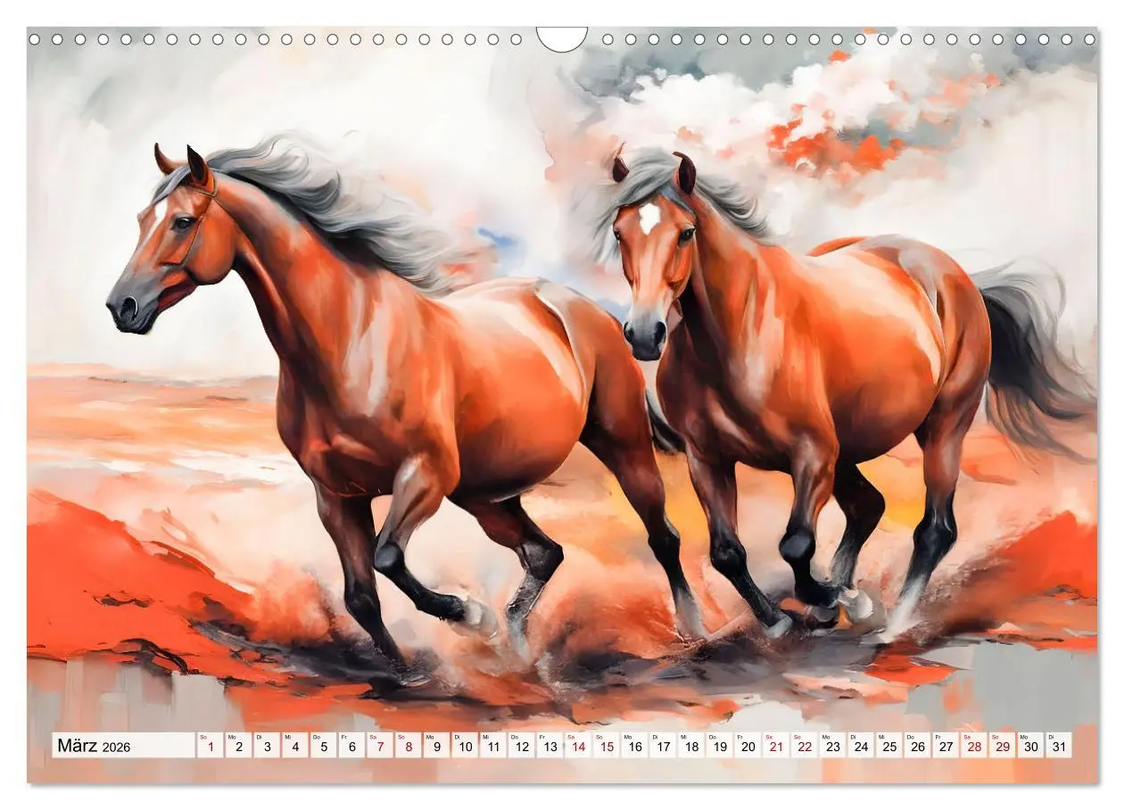 Bild: 9783457262320 | Jahr des Pferdes - Der unbezähmbare Geist der Pferde (Wandkalender...
