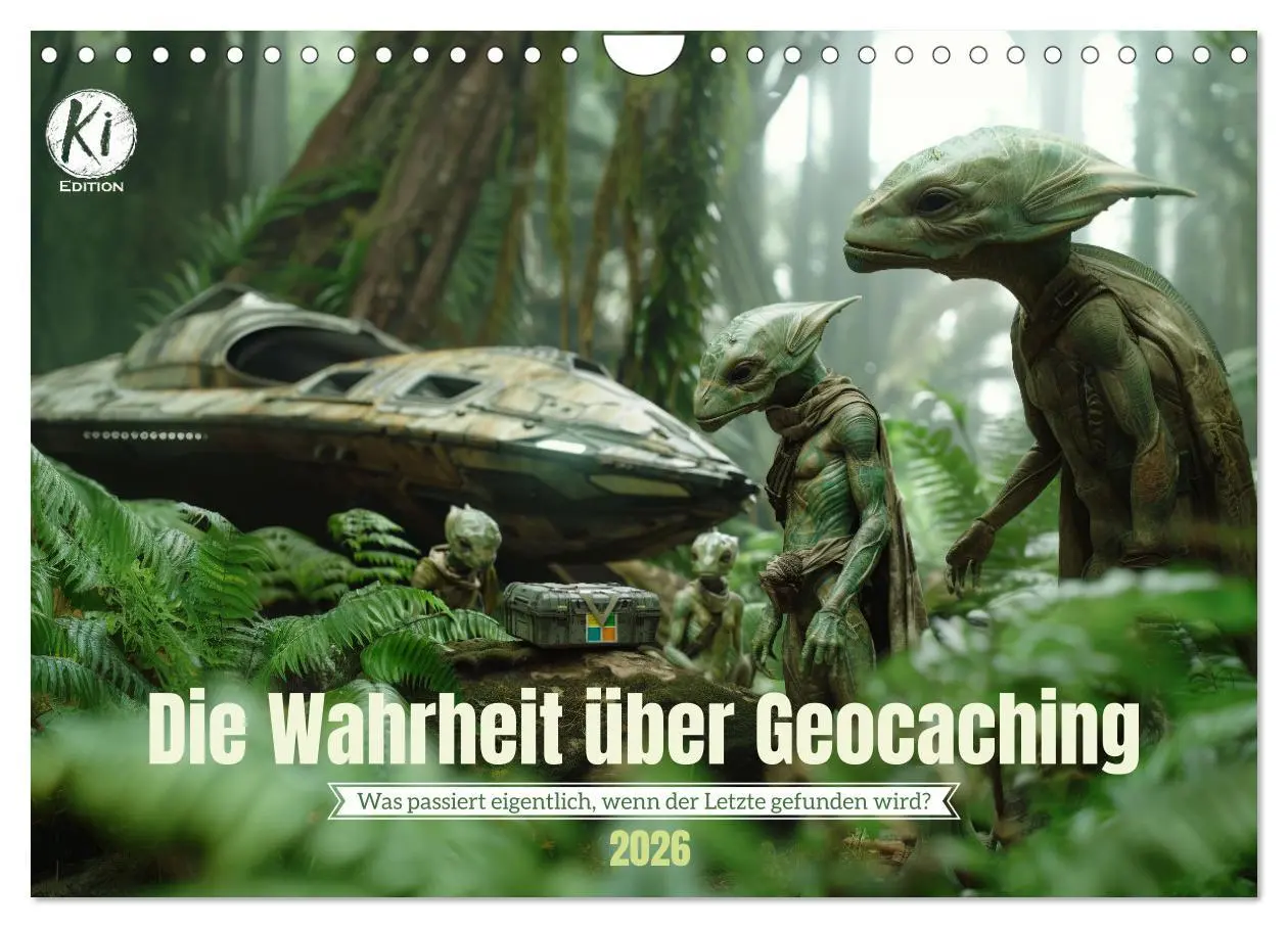 Cover: 9783457332320 | Die Wahrheit über Geocaching (Wandkalender 2026 DIN A4 quer),...