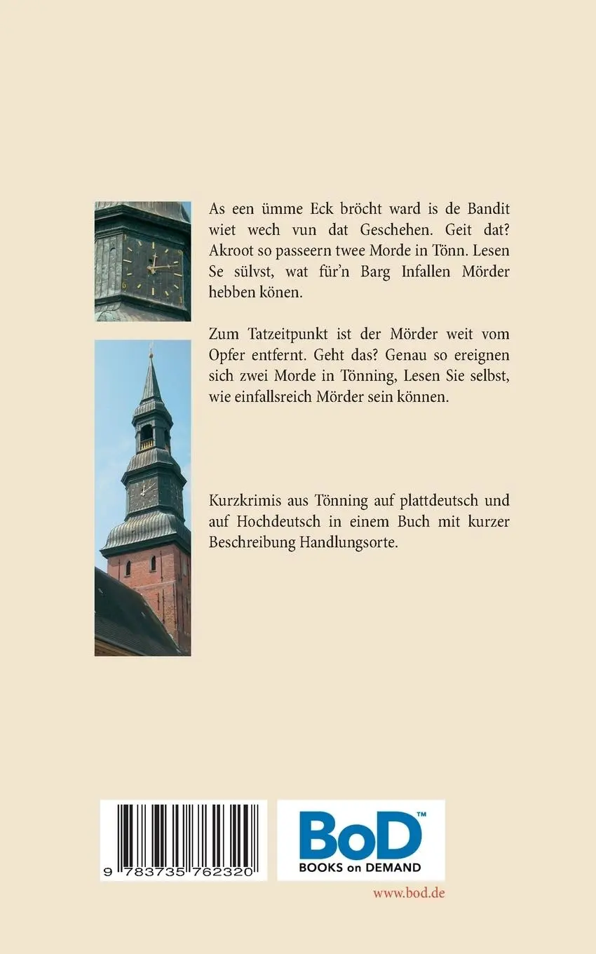 Rückseite: 9783735762320 | Tönning Krimis | Krimis ut Tönn | Birgit Pauls | Taschenbuch | 64 S.