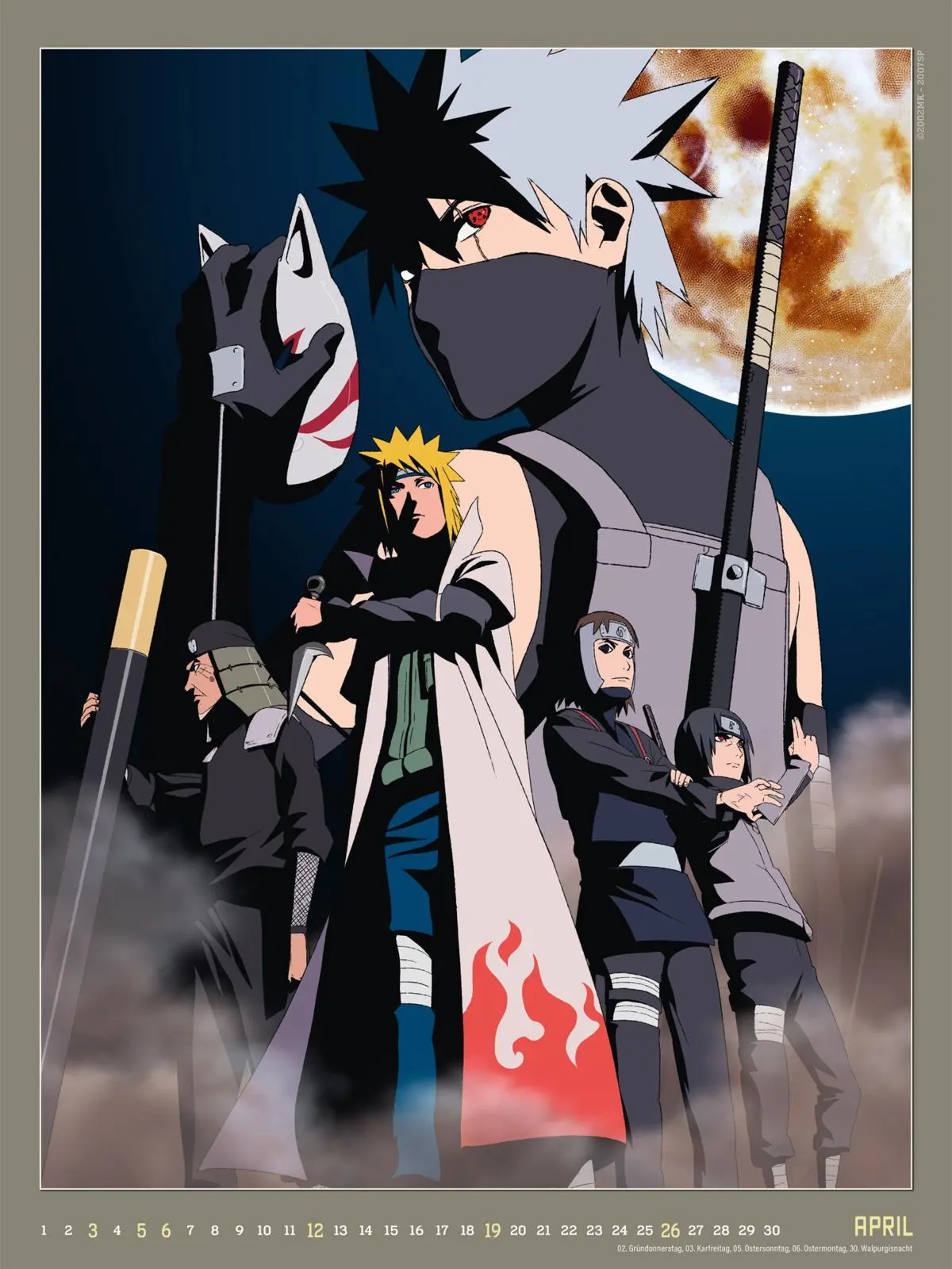 Bild: 9783830322320 | Naruto Shippuden Posterkalender 2026 | Kalender | Naruto the Movie