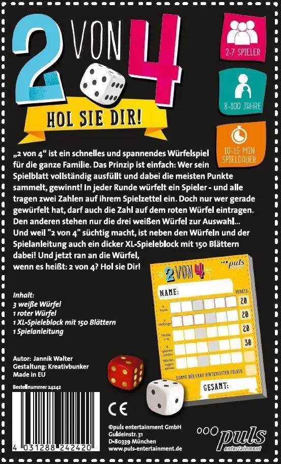 Bild: 4031288242420 | 2 von 4 | Hol sie Dir! | Jannik Walter | Spiel | Brettspiel | 24242