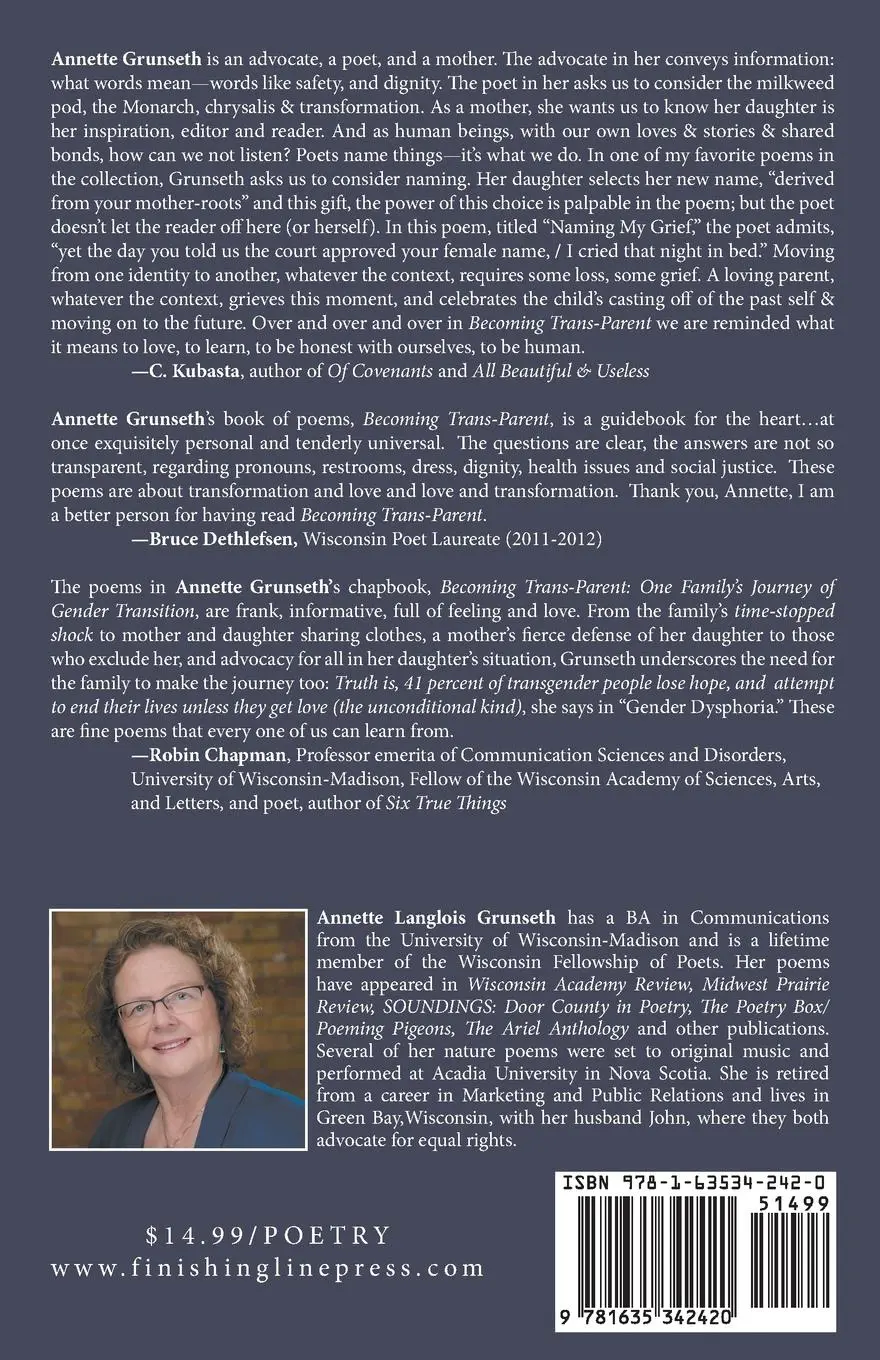 Rückseite: 9781635342420 | Becoming Trans-Parent | One Family's Journey of Gender Transition