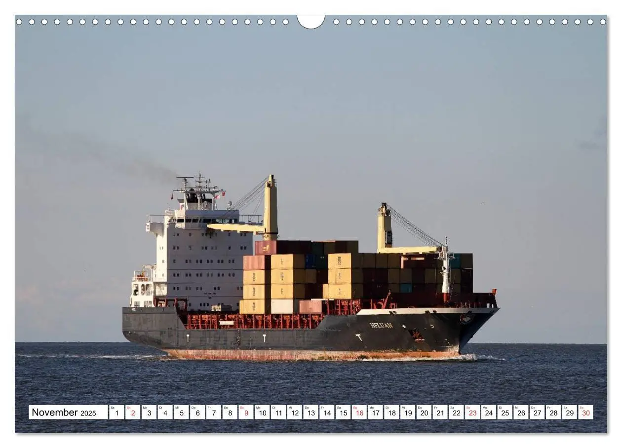 Bild: 9783435782420 | Dicke Pötte im Hafen und auf großer Fahrt (Wandkalender 2025 DIN A3...