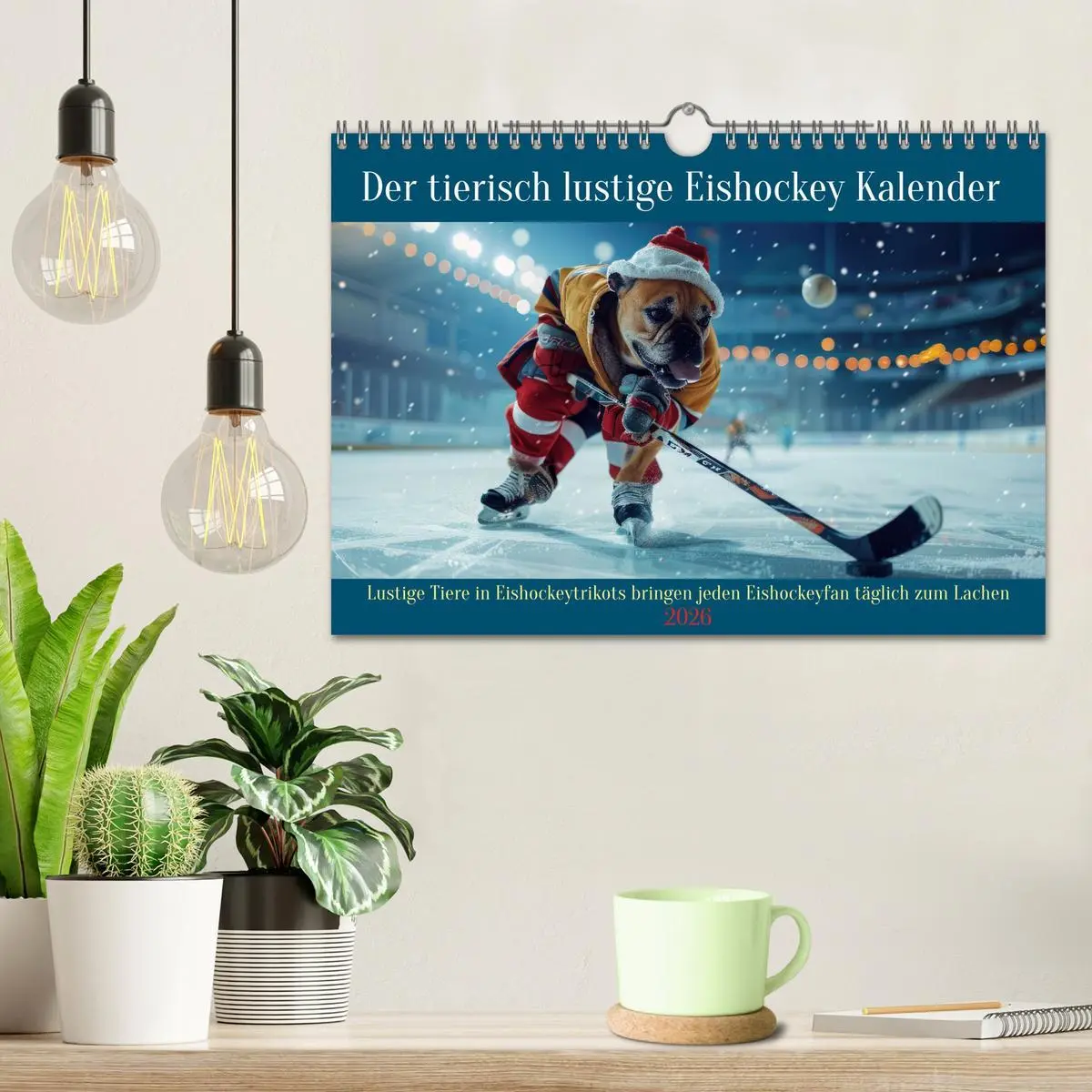 Bild: 9783457322420 | Der tierisch lustige Eishockey Kalender (Wandkalender 2026 DIN A4...