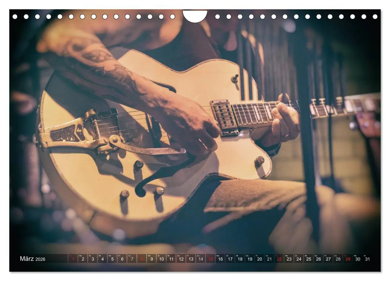 Bild: 9783516032420 | Gitarren - Live (Wandkalender 2026 DIN A4 quer), CALVENDO...