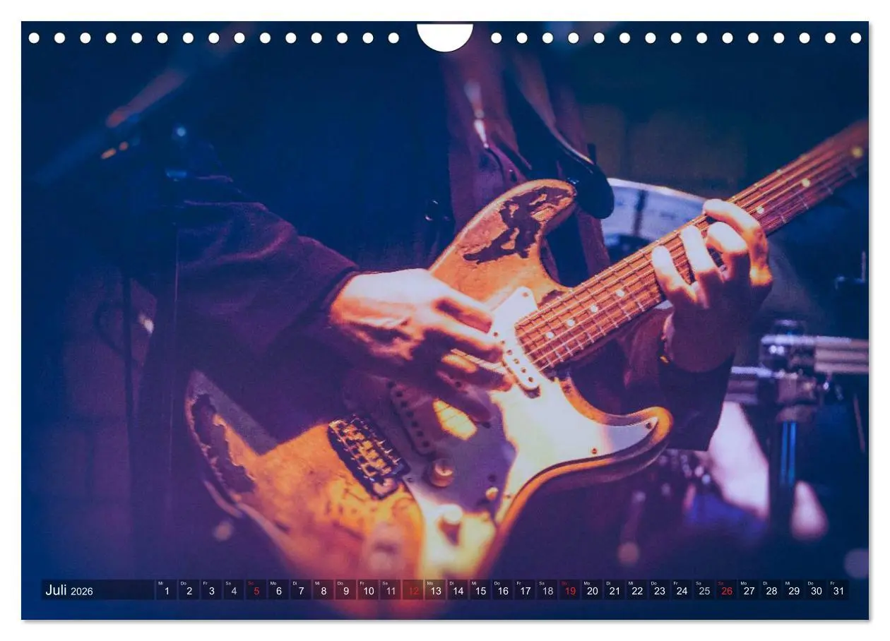 Bild: 9783516032420 | Gitarren - Live (Wandkalender 2026 DIN A4 quer), CALVENDO...