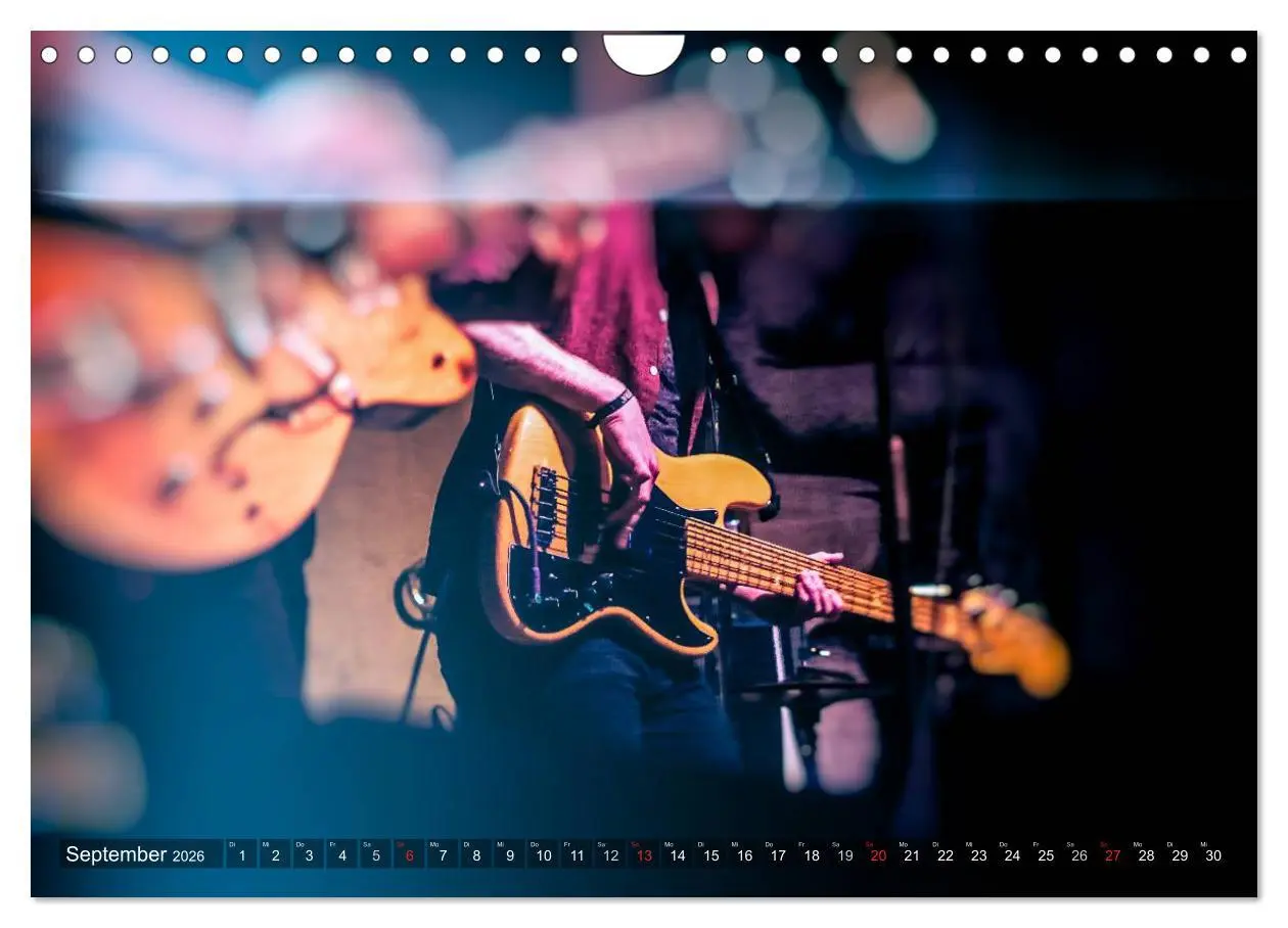 Bild: 9783516032420 | Gitarren - Live (Wandkalender 2026 DIN A4 quer), CALVENDO...