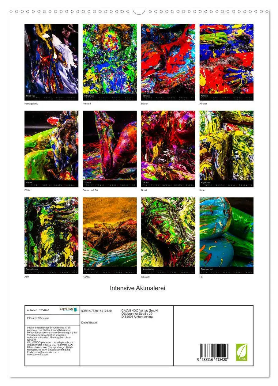 Bild: 9783516412420 | Intensive Aktmalerei (hochwertiger Premium Wandkalender 2026 DIN A2...