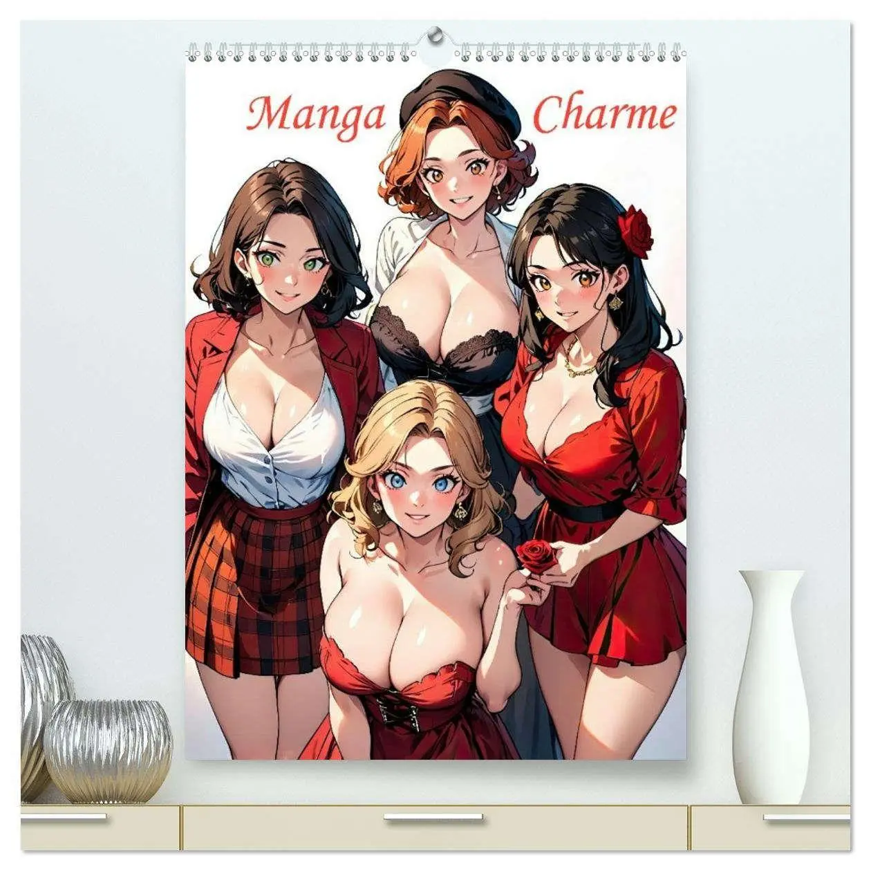 Cover: 9783516652420 | Manga Charme (hochwertiger Premium Wandkalender 2026 DIN A2 hoch),...