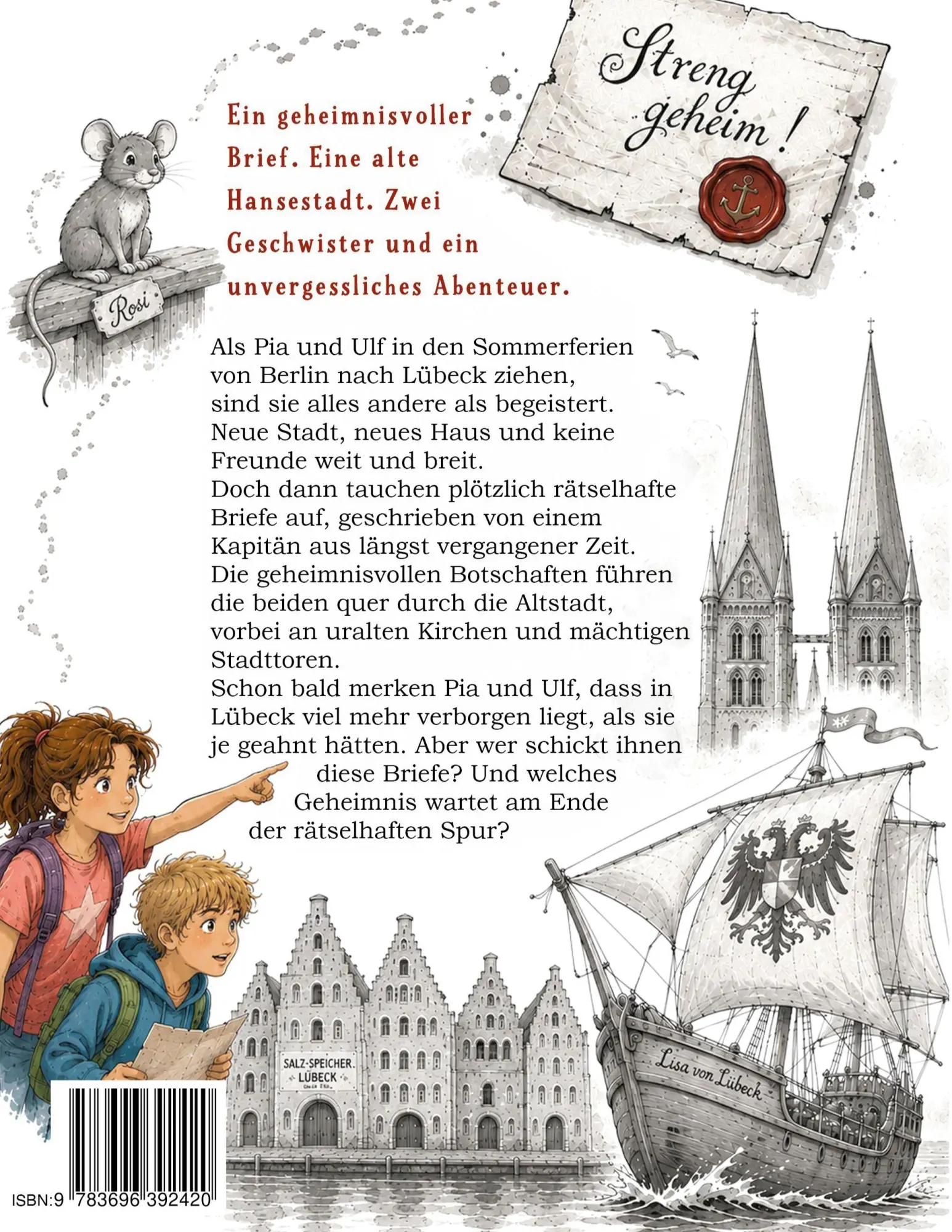 Rückseite: 9783696392420 | Pia und Ulf | Die rätselhaften Briefe des Kapitän Sven Petersson