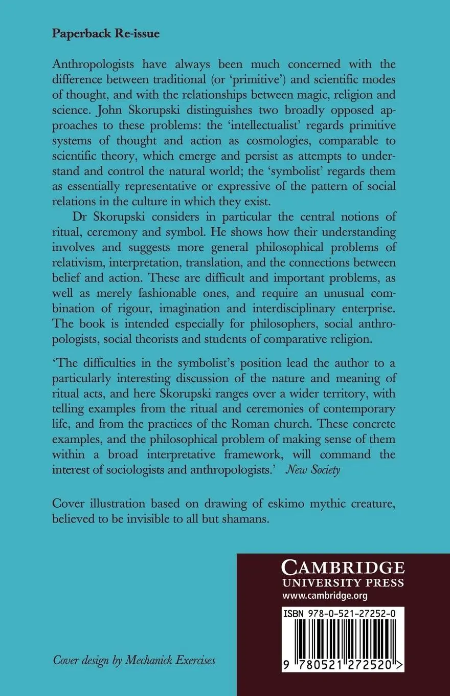 Rückseite: 9780521272520 | Symbol and Theory | John Skorupski (u. a.) | Taschenbuch | Englisch