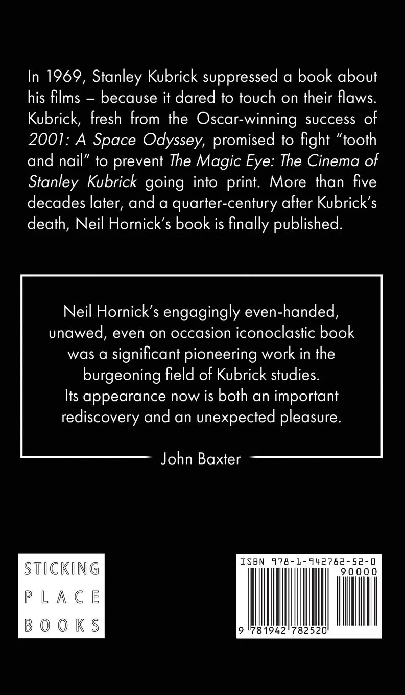 Rückseite: 9781942782520 | The Magic Eye | The Cinema of Stanley Kubrick | Neil Hornick | Buch