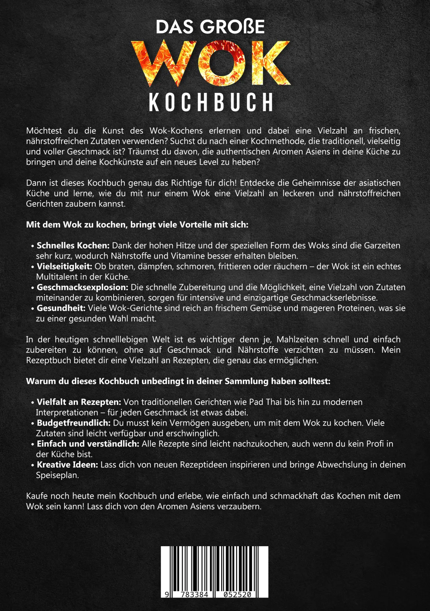 Rückseite: 9783384052520 | Das große Wok Kochbuch | Vanessa Zimmermann | Taschenbuch | 112 S.