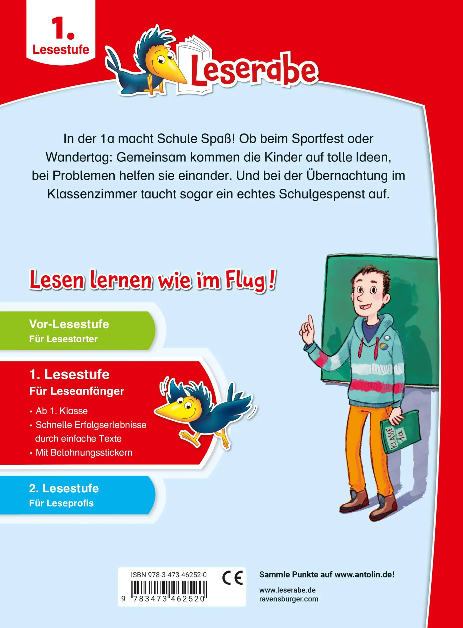 Rückseite: 9783473462520 | Leserabe - 1. Lesestufe - Schulgeschichten | Julia Breitenöder | Buch