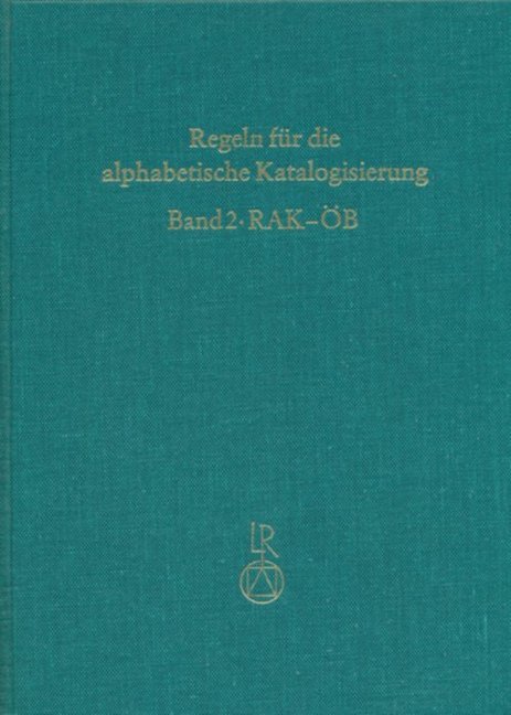 Cover: 9783882262520 | Regeln für öffentliche Bibliotheken (RAK-ÖB) | Buch | Reichert