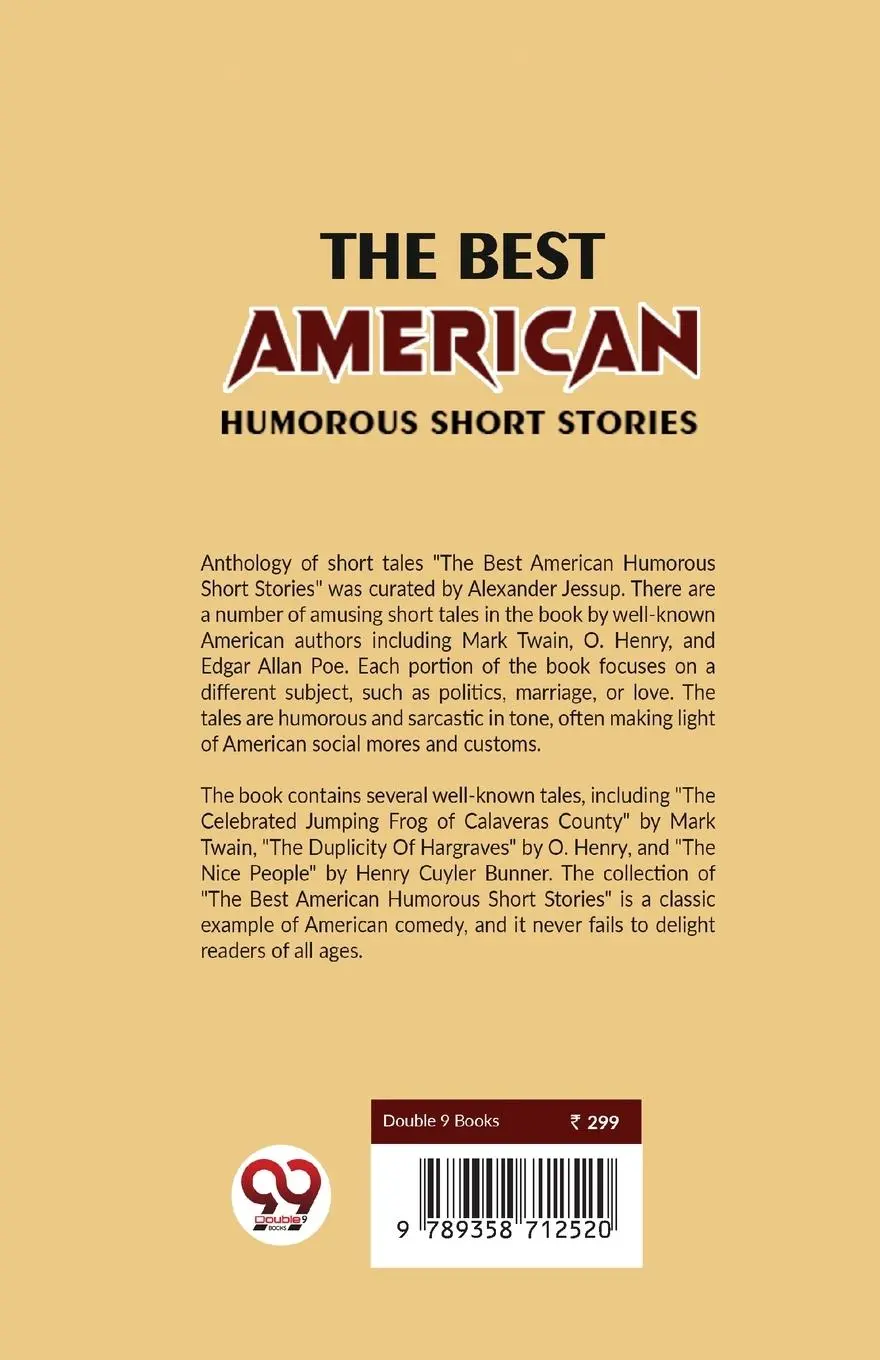 Rückseite: 9789358712520 | The Best American Humorous Short Stories | Alexander Jessup | Buch