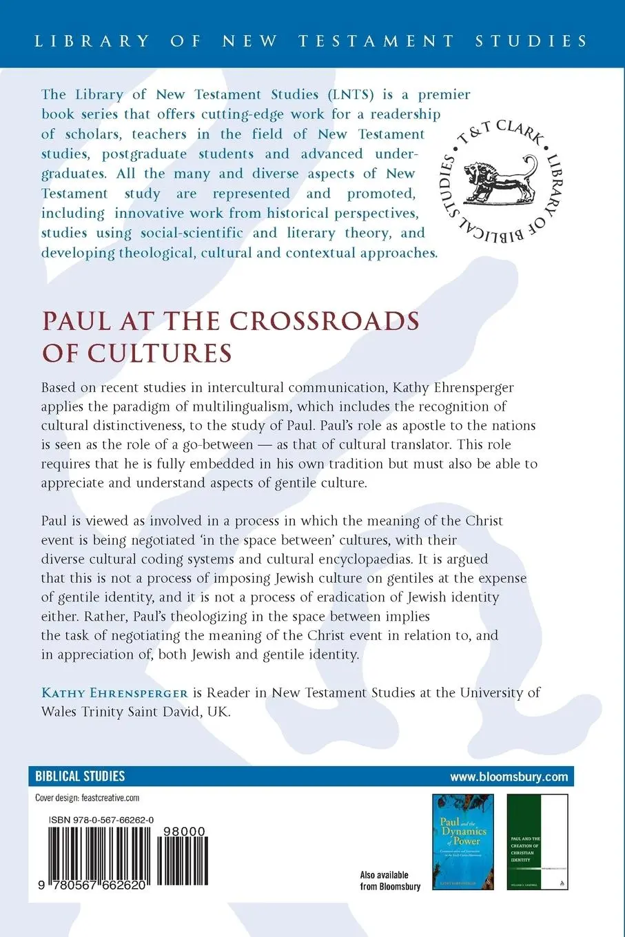 Rückseite: 9780567662620 | Paul at the Crossroads of Cultures | Kathy Ehrensperger | Taschenbuch