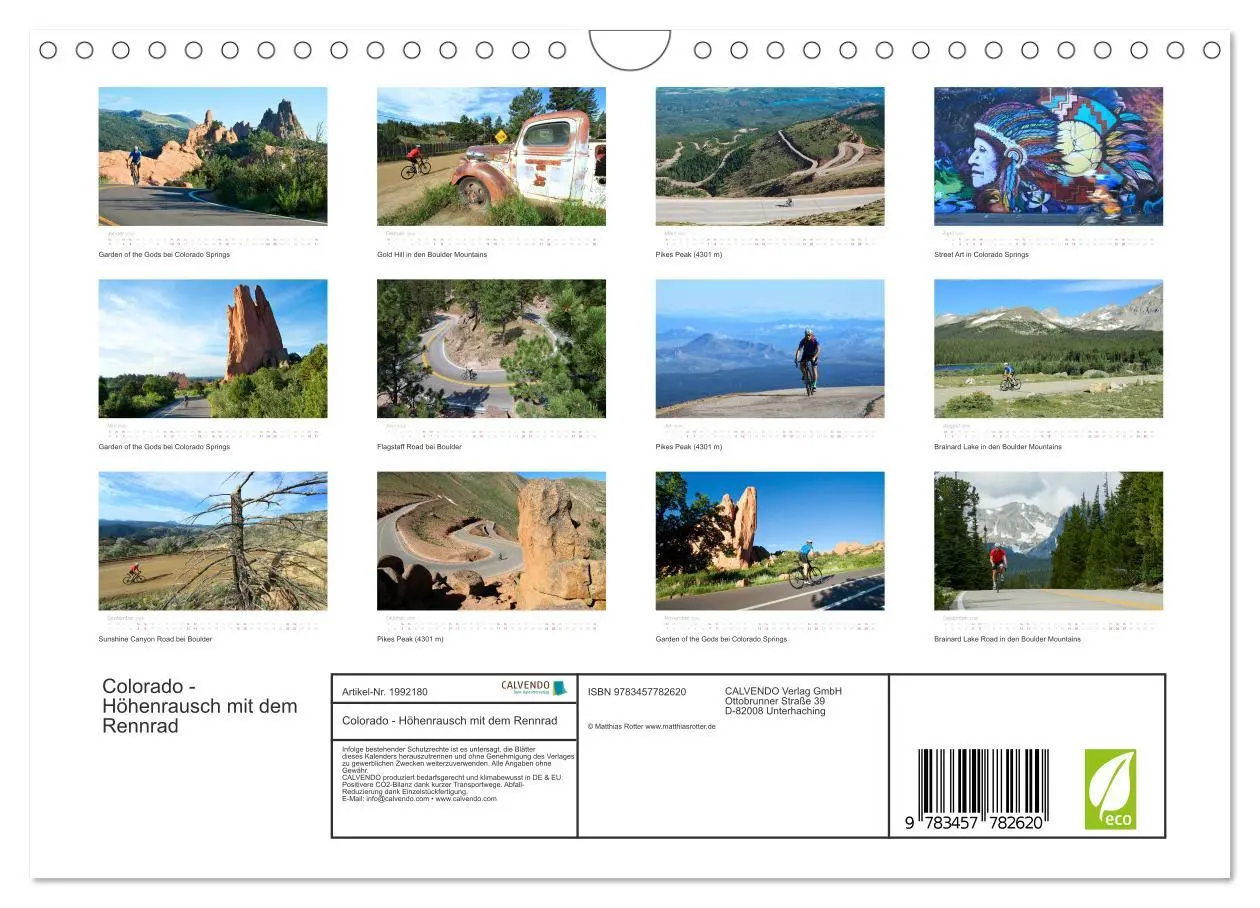 Bild: 9783457782620 | Colorado - Höhenrausch mit dem Rennrad (Wandkalender 2026 DIN A4...