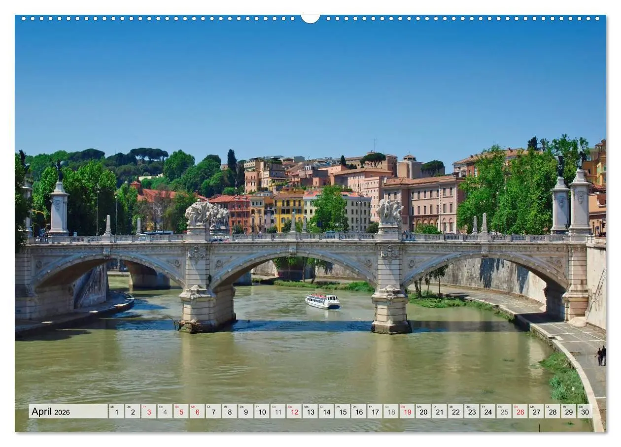 Bild: 9783516182620 | Historische Stadt am Tiber ROM (Wandkalender 2026 DIN A2 quer),...