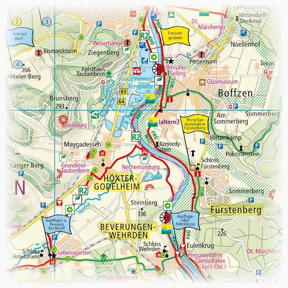 Bild: 9783747302620 | Kulturland Kreis Höxter | (Land-)Karte | Radkarte | Deutsch | 2018