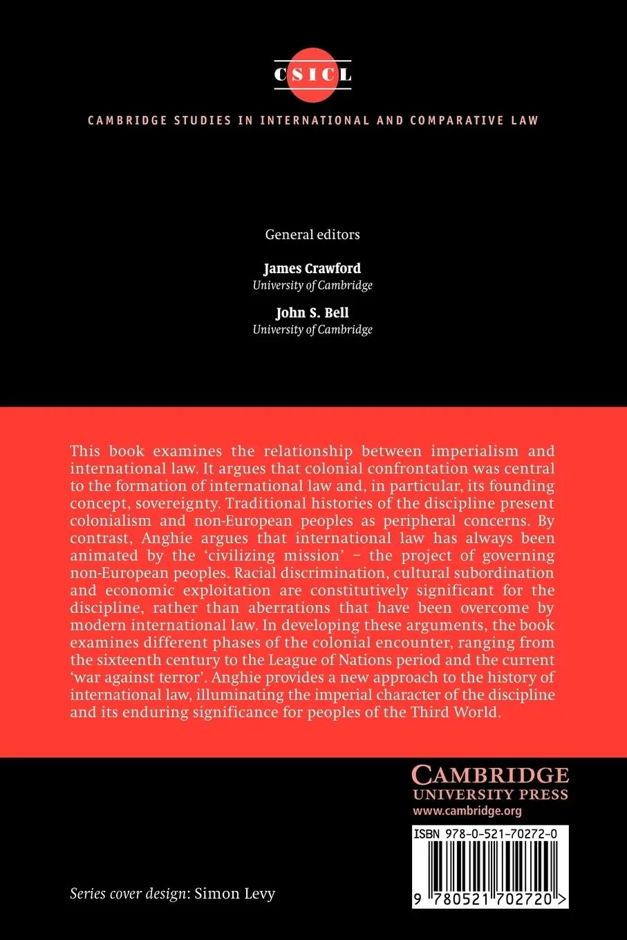 Rückseite: 9780521702720 | Imperialism, Sovereignty and the Making of International Law | Anghie