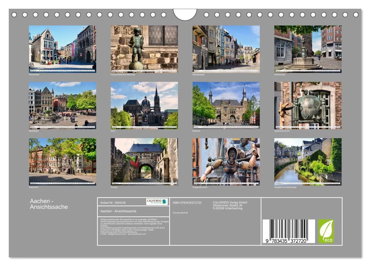 Bild: 9783435372720 | Aachen - Ansichtssache (Wandkalender 2025 DIN A4 quer), CALVENDO...