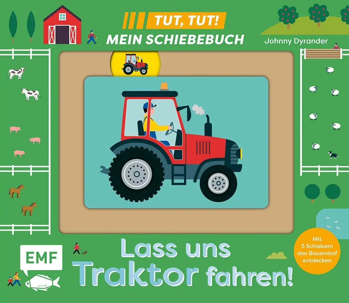 Cover: 9783745932720 | Tut, Tut! - Mein Schiebebuch: Lass uns Traktor fahren! | Dryander