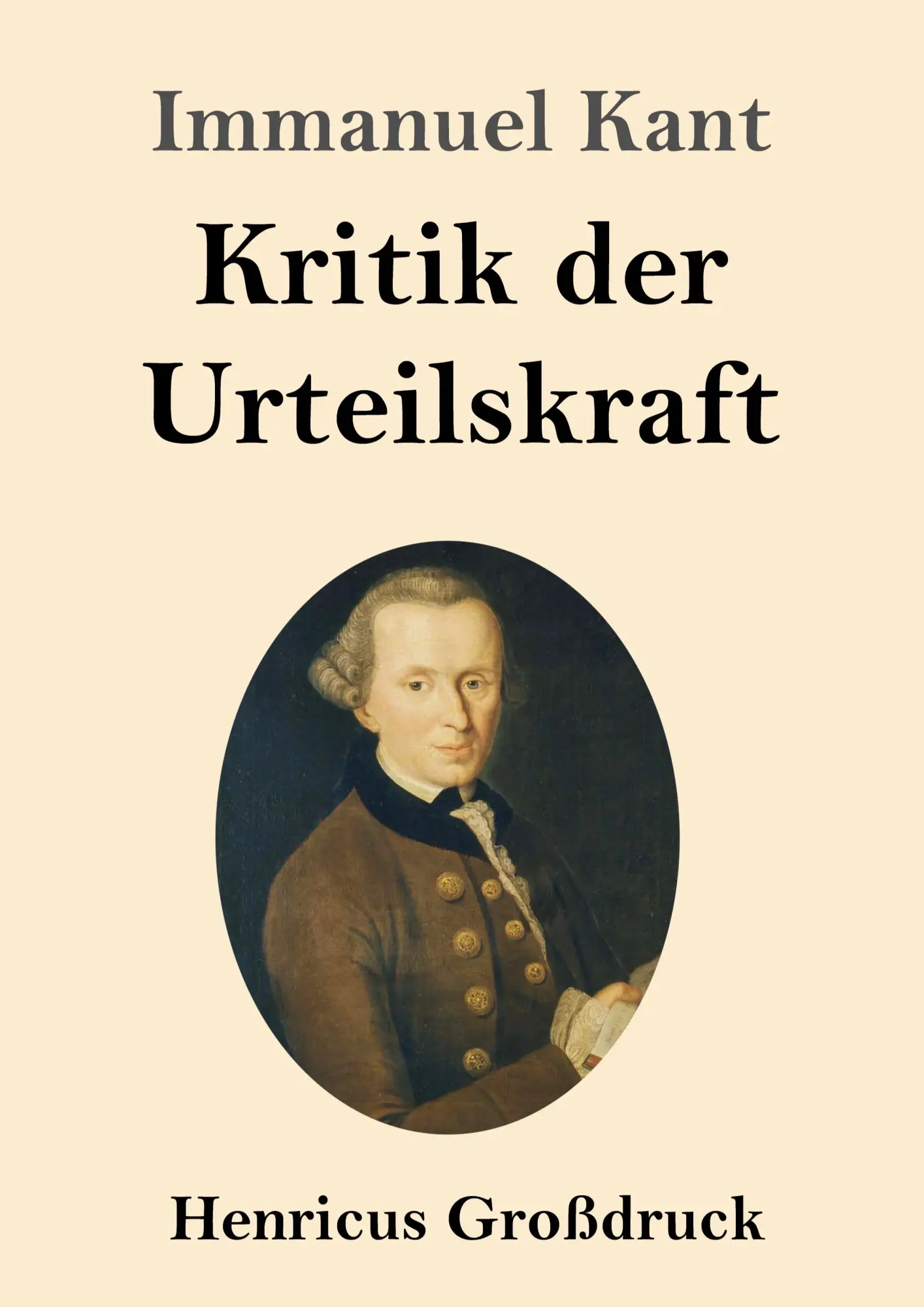 Cover: 9783847832720 | Kritik der Urteilskraft (Großdruck) | Immanuel Kant | Taschenbuch