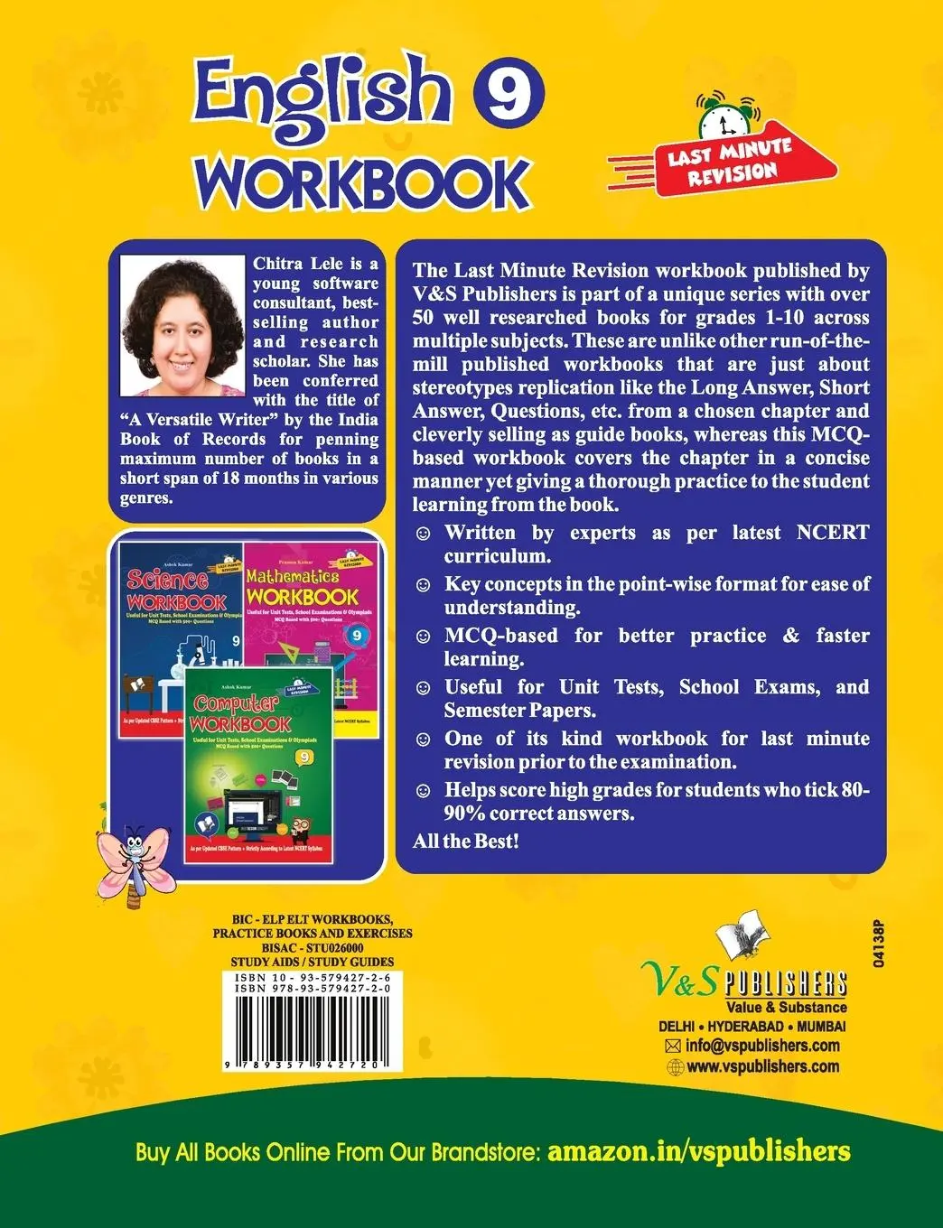 Rückseite: 9789357942720 | English Workbook Class 9 | Chitra Lele | Taschenbuch | Englisch | 2020