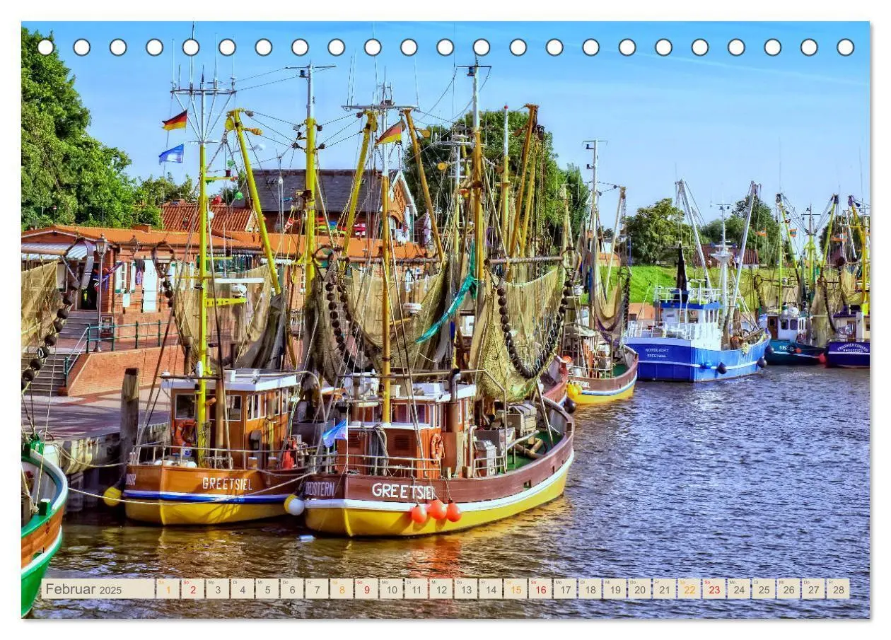 Bild: 9783435432820 | Reise an die Nordsee - Greetsiel (Tischkalender 2025 DIN A5 quer),...