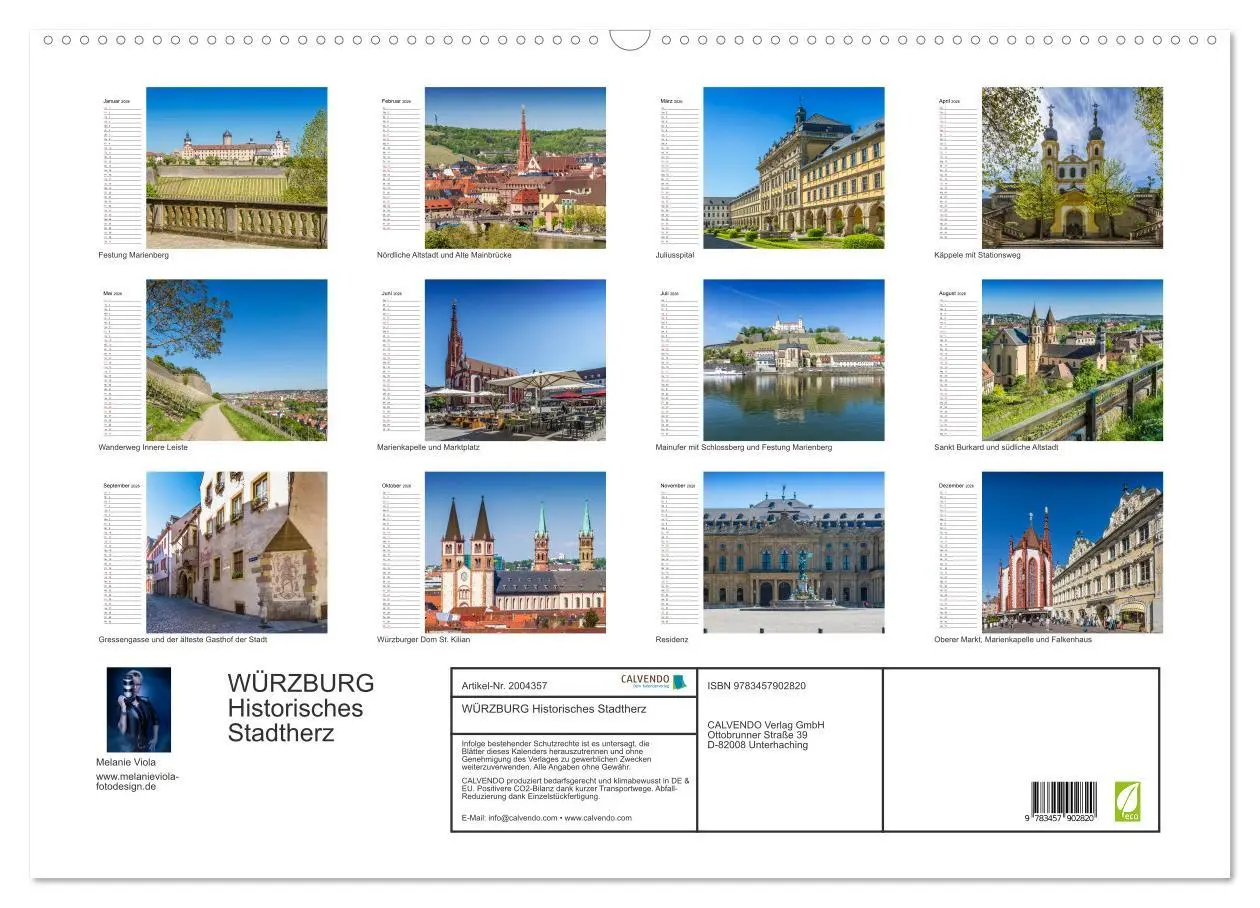 Bild: 9783457902820 | WÜRZBURG Historisches Stadtherz (Wandkalender 2026 DIN A2 quer),...
