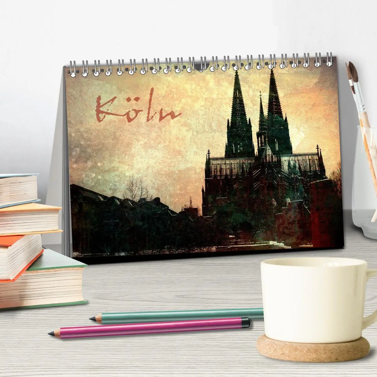 Bild: 9783516232820 | Köln (Tischkalender 2026 DIN A5 quer), CALVENDO Monatskalender | 2026