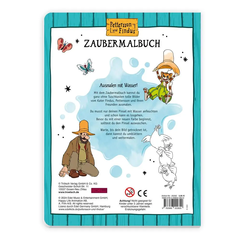Bild: 9783988022820 | Trötsch Pettersson &amp; Findus Zaubermalbuch | Malbuch Ausmalbuch | KG