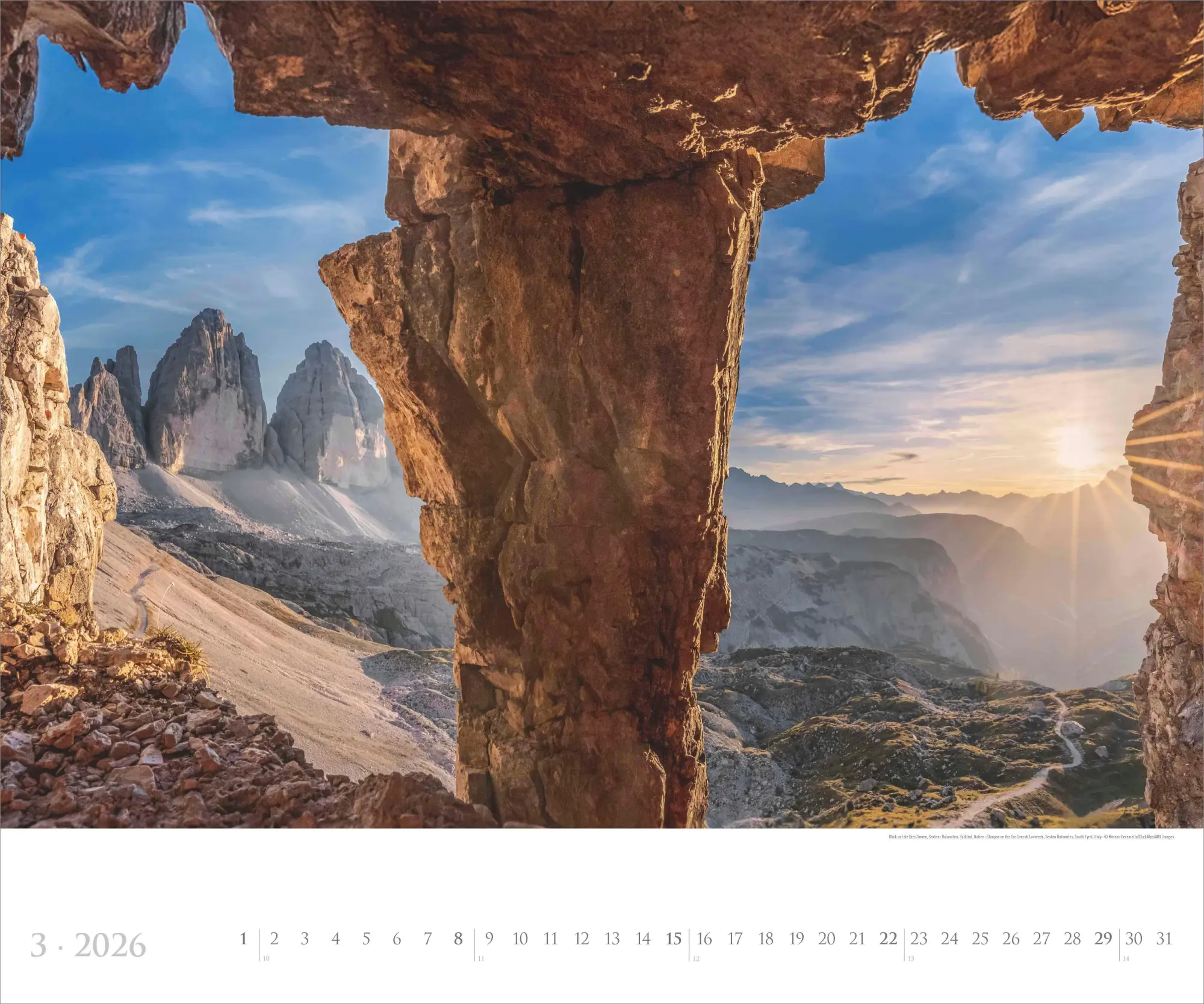 Bild: 4069095002920 | Südtirol 2026 - Bildkalender XXL 60x50 cm - hochwertiger...