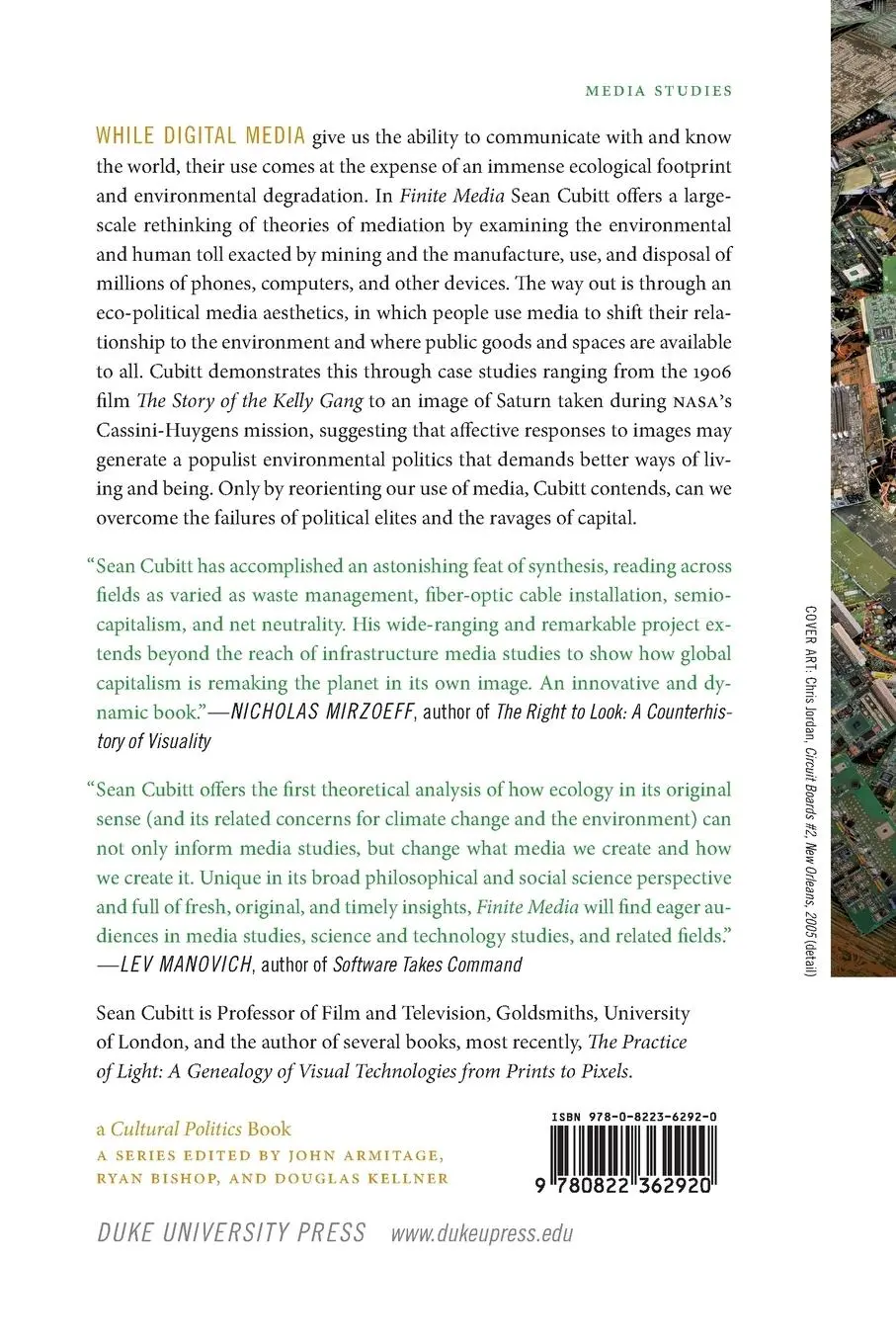 Rückseite: 9780822362920 | Finite Media | Environmental Implications of Digital Technologies