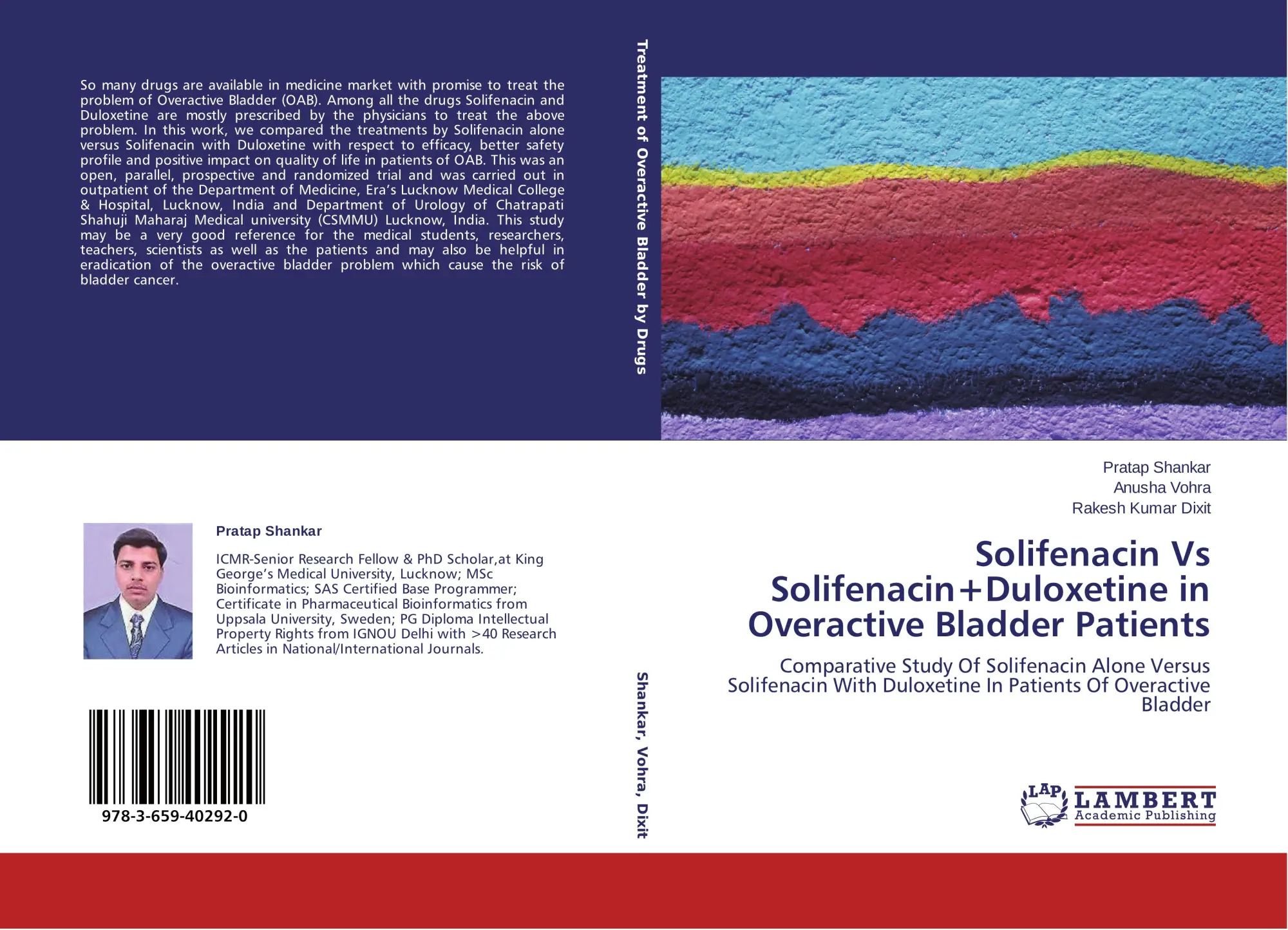 Cover: 9783659402920 | Solifenacin Vs Solifenacin+Duloxetine in Overactive Bladder Patients